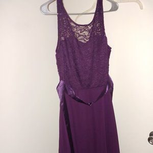 dark purple semi/formal dress